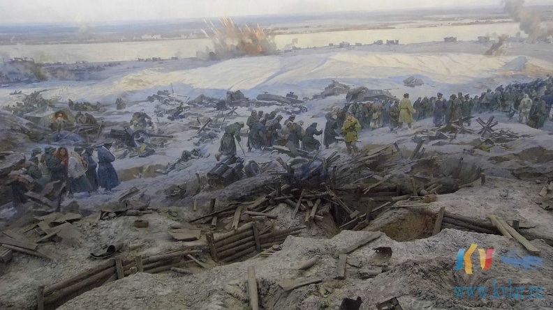 Экспозиция панорамы Сталинградская битва